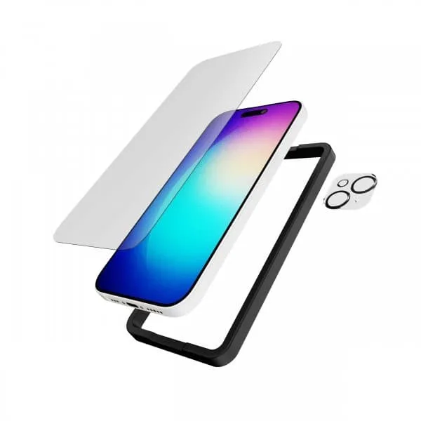 Tech21 iPhone 15 Skärmskydd och Kameralinsskydd Impact