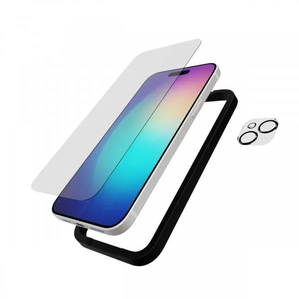 Tech21 Impact Glass skärm- och kameraskydd, iPhone 15 Plus