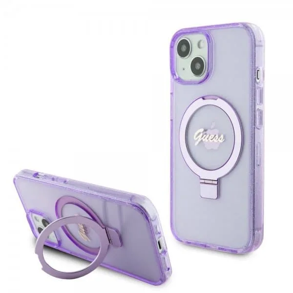 Guess iPhone 15 Plus Skal Ring Stand
