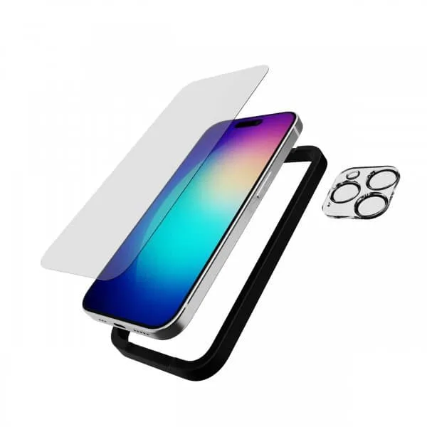 Tech21 iPhone 15 Pro Skärmskydd och Kameralinsskydd