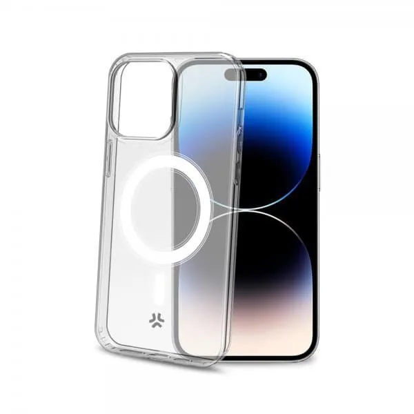 Celly Gelskinmag Magnetic TPU Cover iPhone 15 Pro Max Transparent