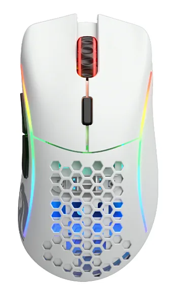 Glorious Gaming Model D Wireless trådlös gamingmus, vit