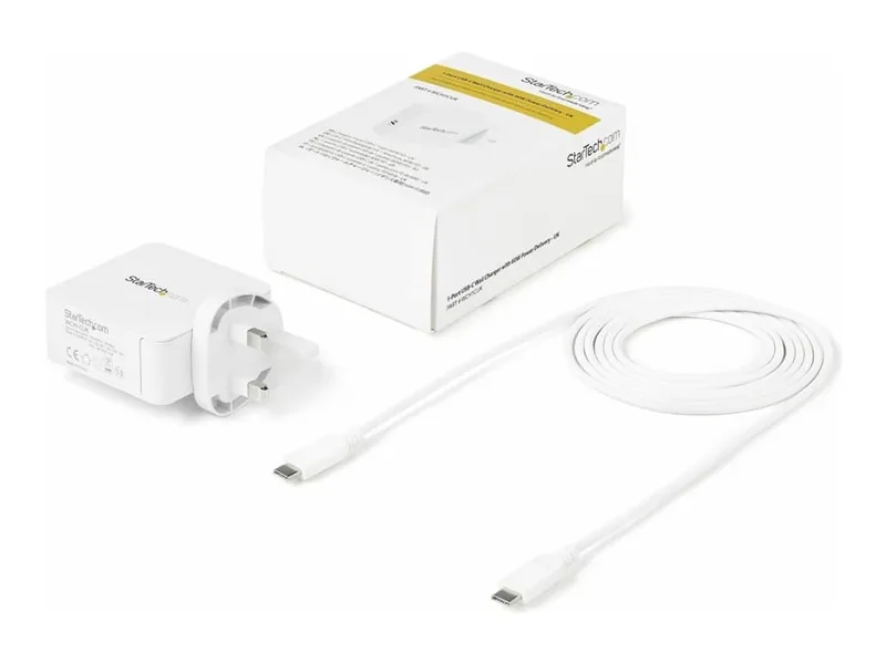 StarTech.com USB C-väggladdare 60 W PD med 2 m kabel