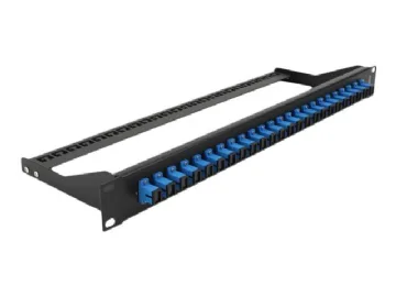 Delock - Patch-panel - stativmonterbar - SC SM X 24 - sort, blå