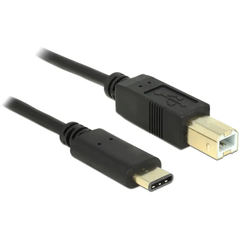 Delock 83330 USB-kabel USB-C till USB typ B, USB 2.0, 2 m