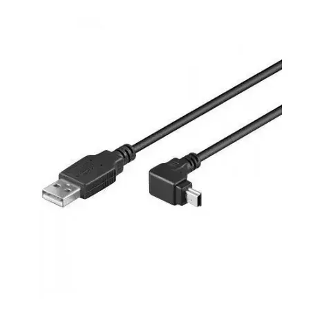 Techly ICOC-MUSB-AA-018ANG USB-kabel 1,8 m, USB A till mini-USB B, svart