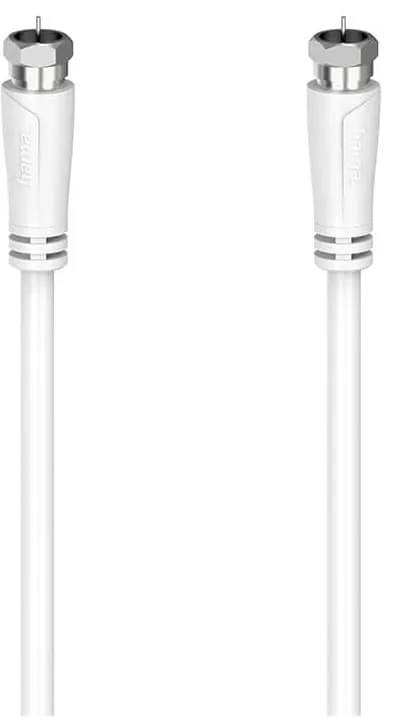 Hama SAT F-F 90dB antennkabel (vit, 5m)
