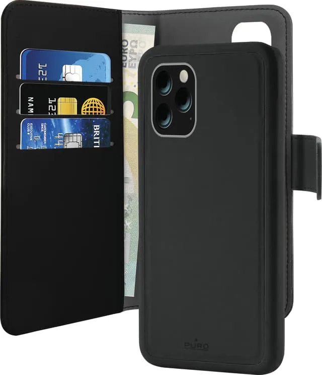 Puro 2-i-1 plånboksfodral för iPhone 11 Pro Max