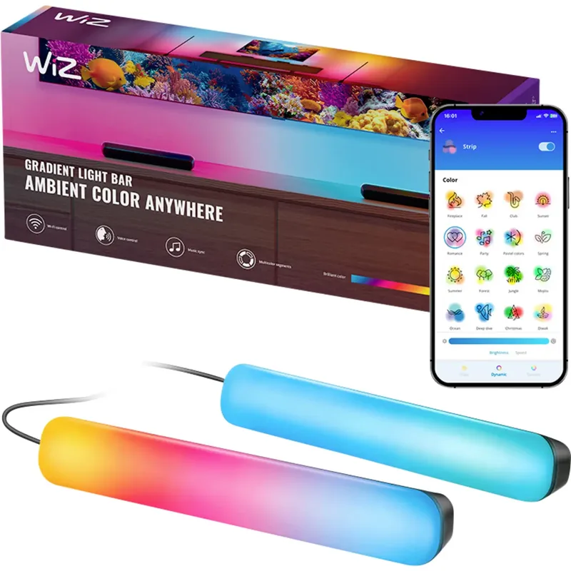 WiZ Gradient Light Bars 30cm RGBIC EU Duopack