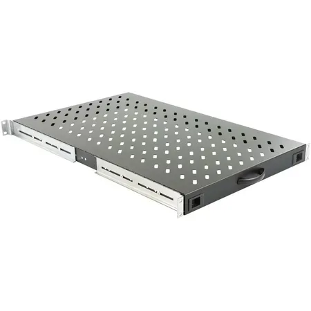 Lanview D=1000 kraftig serverhylla, svart
