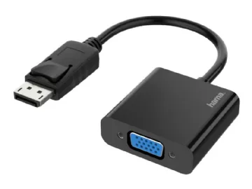 Hama - Videokort - DisplayPort (P) till HD-15 (VGA) (hona) - stöd för 1080p - svart