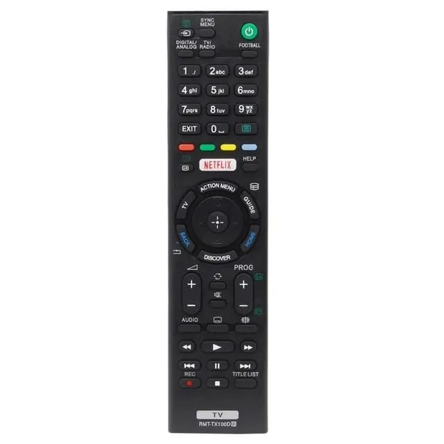MTK TV fjärrkontroll Ersättning för RMT-TX100D Sony