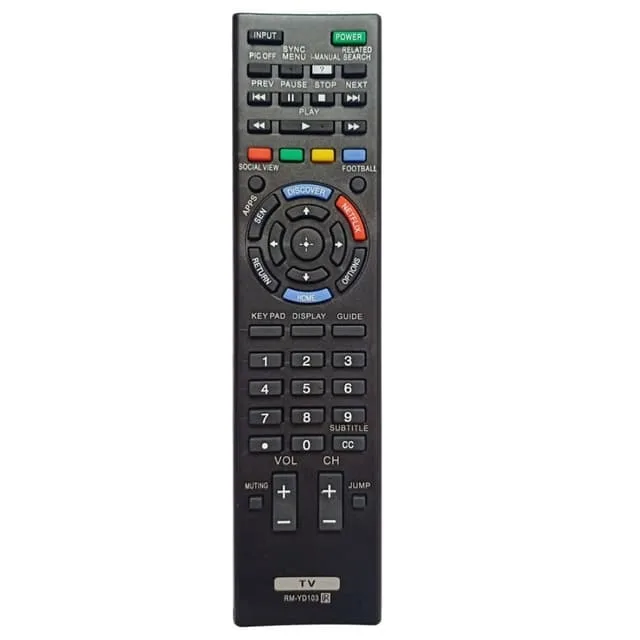 MTK TV fjärrkontroll Ersättning för RM-YD103 Sony