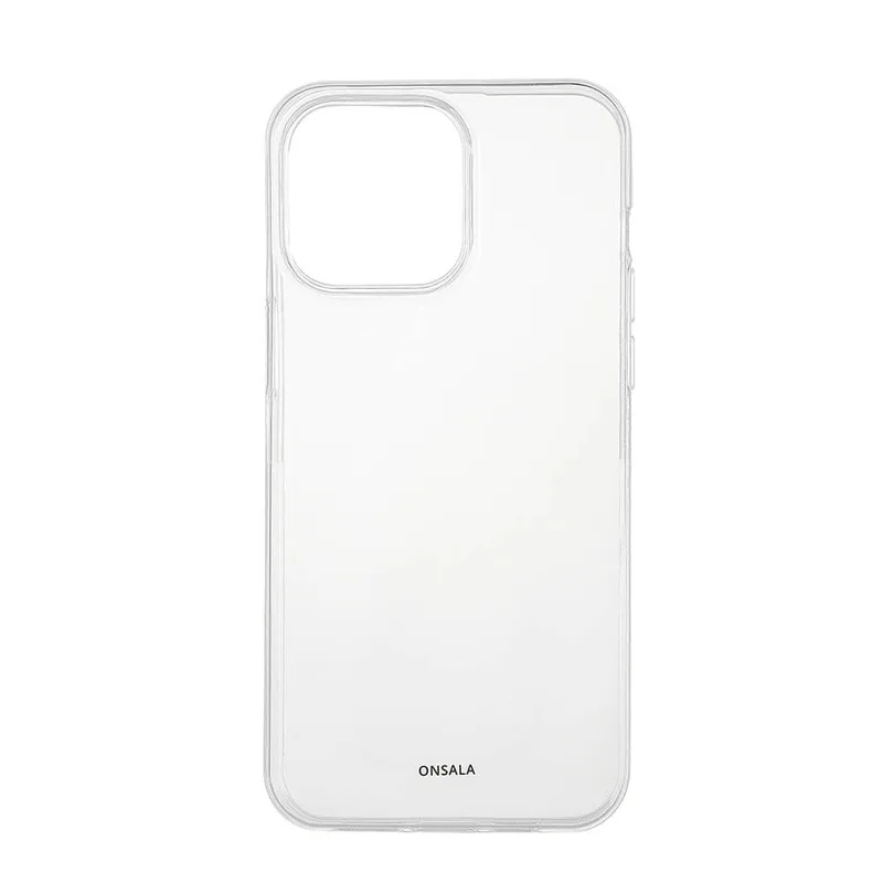 ONSALA Back Recycled Clear Case TPU iPhone 15 Pro Max Clear