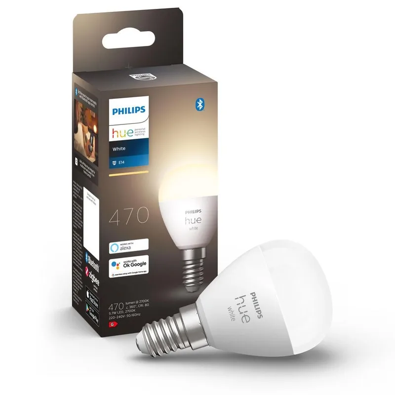 Philips Hue White E14 P45 Klot