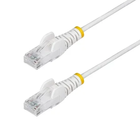 StarTech.com Cat6 nätverkskabel, smal, 2,5 m, vit