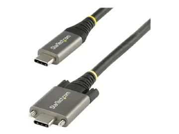 StarTech.com 1 m sidoskruvlåsande USB C-kabel 10 Gbps