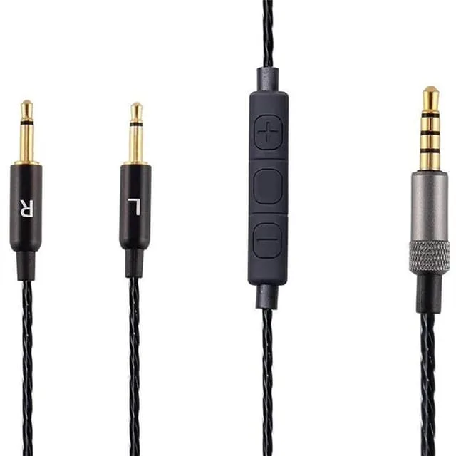 CaseOnline Ljudkabel med mikrofon Sennheiser HD 202