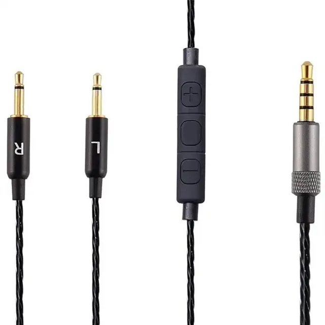CaseOnline Ljudkabel med mikrofon Sennheiser HD 437