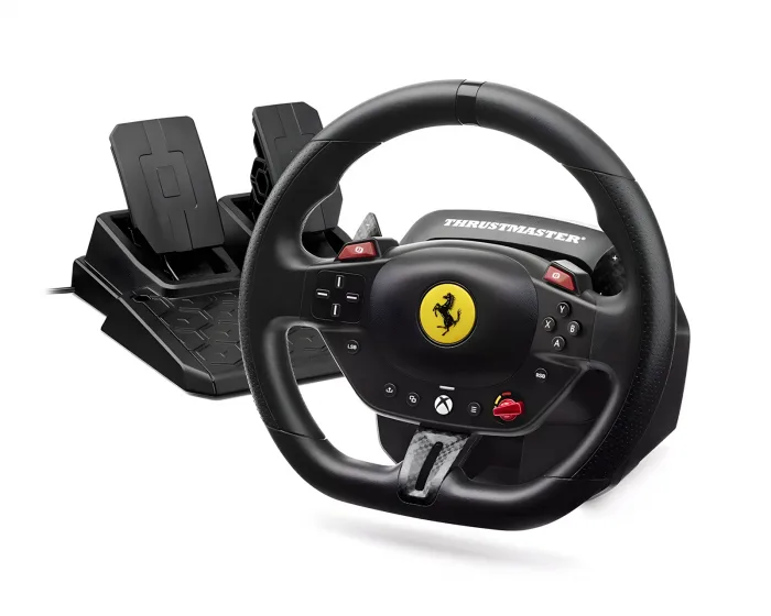 Thrustmaster T98-X Ferrari 296 GTS ratt och pedaler