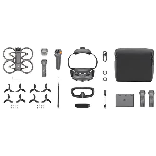 DJI Avata 2 drönarkit (grått, 3 batterier)