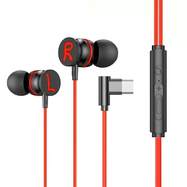 MTK USB-C Hörlurar med Mic Magnetic In-ear Gaming Hörlurar