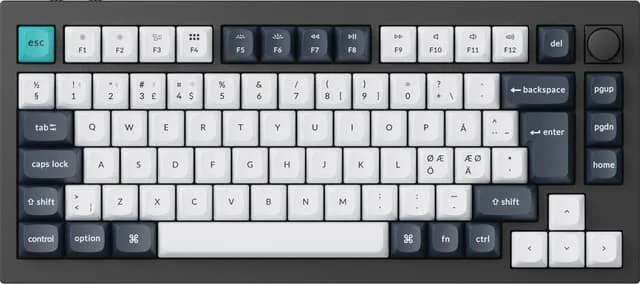 Keychron V1 MAX Trĺdlöst mekaniskt tangentbord