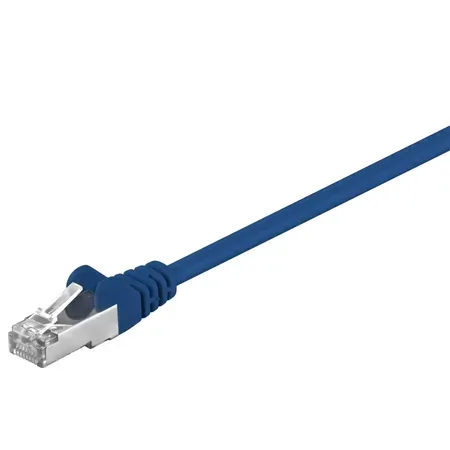 Goobay 68054 nätverkskabel blå 1 m Cat5e SF/UTP (S-FTP)