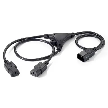 Equip 112210 nätkabel Svart 1,6 m C14 till 2 x C13
