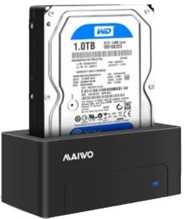 Extern hårddiskdocka, USB 3.1 Gen1, 5 Gbps, för 3,5" och 2,5"