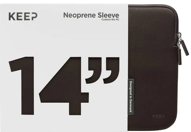 KEEP 14" PC neoprenfodral (Java Brown)