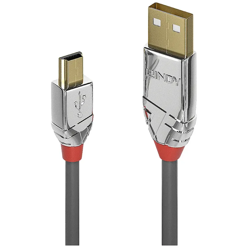 Lindy 36635 USB-kabel USB 2.0 7,5 m USB A Mini-USB B Grå