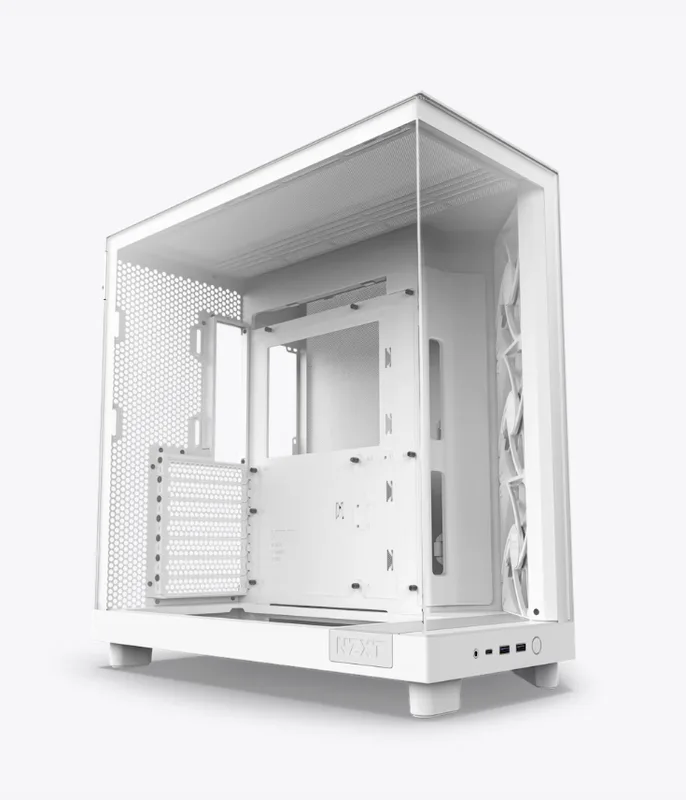NZXT H6 Flow datorchassi, mid tower, ATX, vit