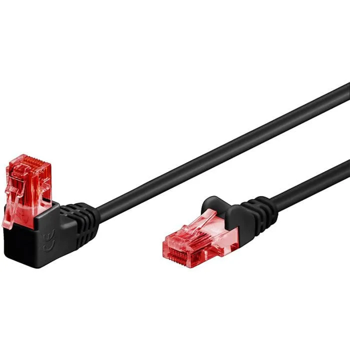 Crossover RJ45 U/UTP Cat. 6 vinklad 90°