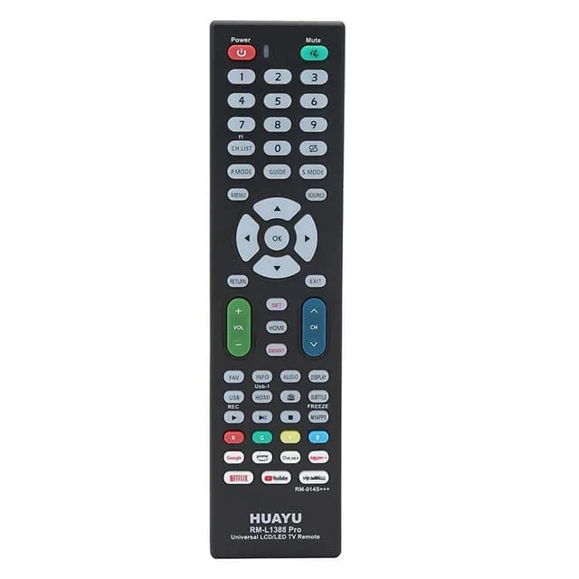 MTK HUAYU RM-L1388 Pro TV-fjärrkontroll, ersättning för LCD/LED