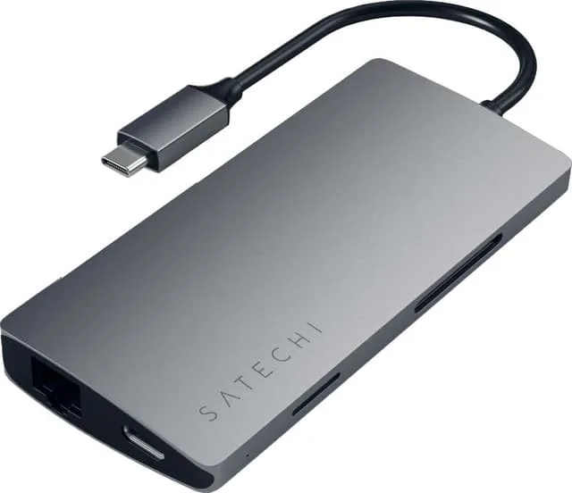 Satechi USB-C 4K Ethernet V2 Multiport USB-hubb