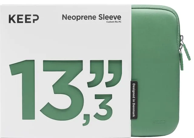 KEEP 13.3" PC neoprenfodral (Jade Green)