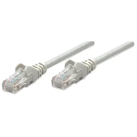 Intellinet Network Patch Cable, Cat5e, 20m, Grey, CCA, U/UTP, PVC, RJ45, Gold Plated Contacts, Snagl