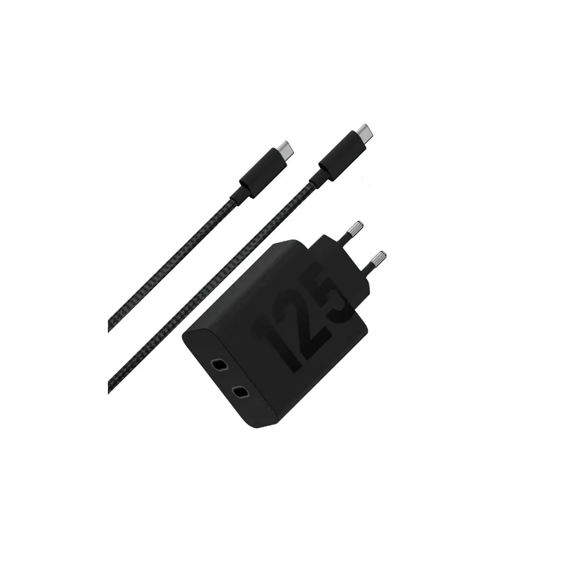 Motorola Turbopower Duo 125 W strömadapter, USB-C