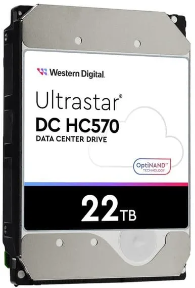 22 TB WD Ultrastar DC HC570, 7200 rpm, 512 MB cache, SAS 12Gb/s