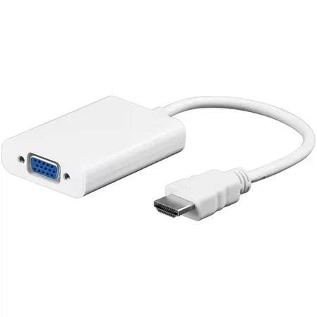HDMI/VGA-adapter, förnicklad