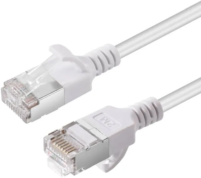 MicroConnect Cat6a U/FTP nätverkskabel, slim, LSZH, 0,25 meter