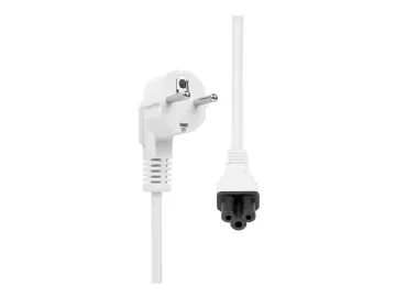 ProXtend - Strömkabel - Typ F (hane) vinklad till IEC 60320 C5 rak