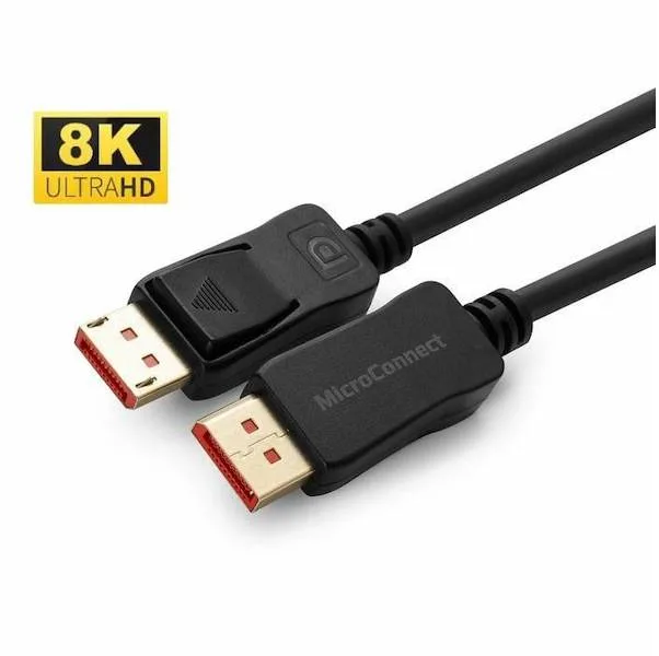 MicroConnect DP-MMG-200V1.4 DisplayPort-kabel, 2 m, svart