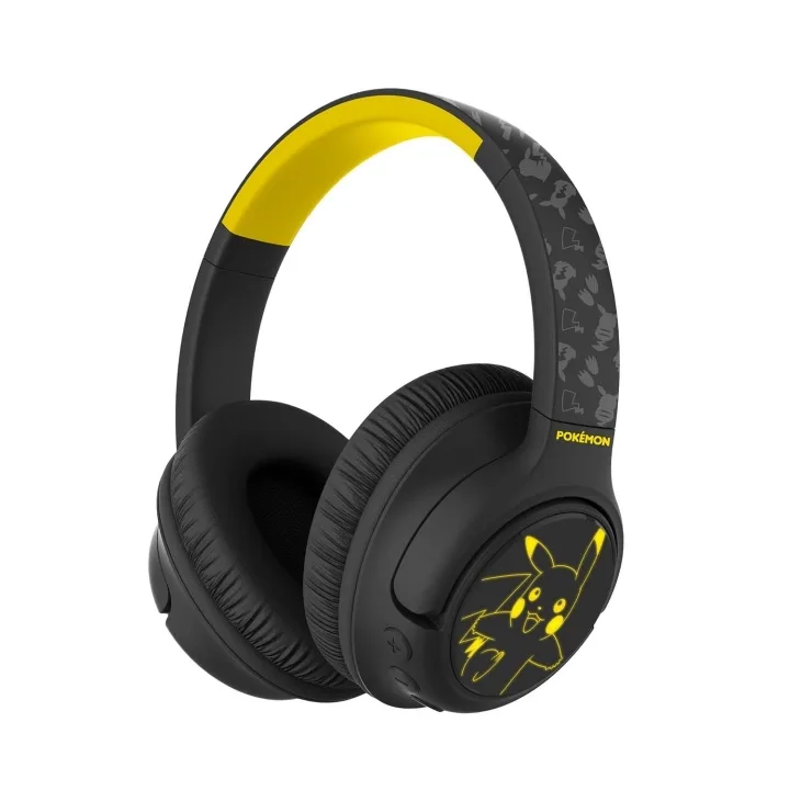 Pokémon Pikachu trådlösa over-ear-hörlurar med LED-ljus