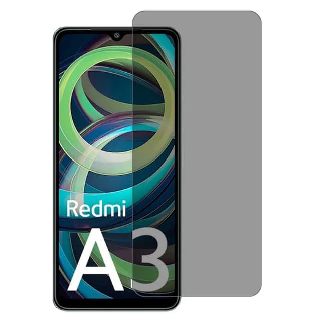 Skalo Xiaomi Redmi A3 Privacy Skärmskydd Härdat Glas