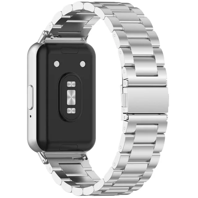 Stainless steel Klockarmband kompatibelt med Samsung Galaxy Fit 3 Silver