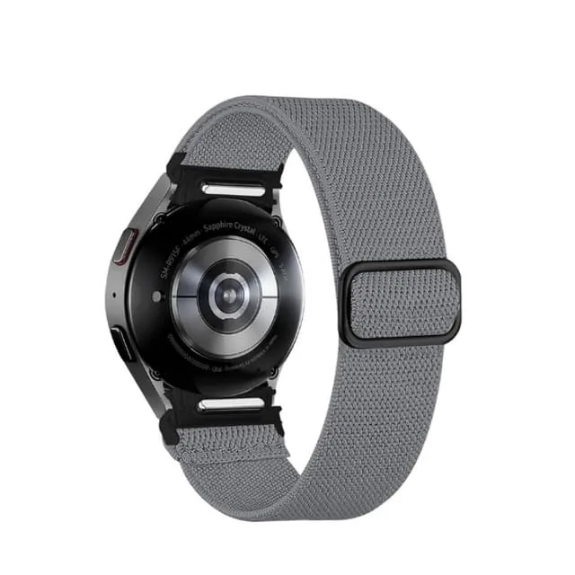 Klockarmband kompatibelt med Samsung Galaxy Watch 6 Strap with Adjustable Buckle DarkGrey