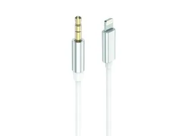 Kabel USB 2GO 2GO AUX/MP3 ljudkabel för Lightning-enheter 100cm vit