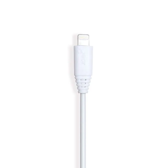 Gear Laddkabel Lightning 1m Vit MFI Rund